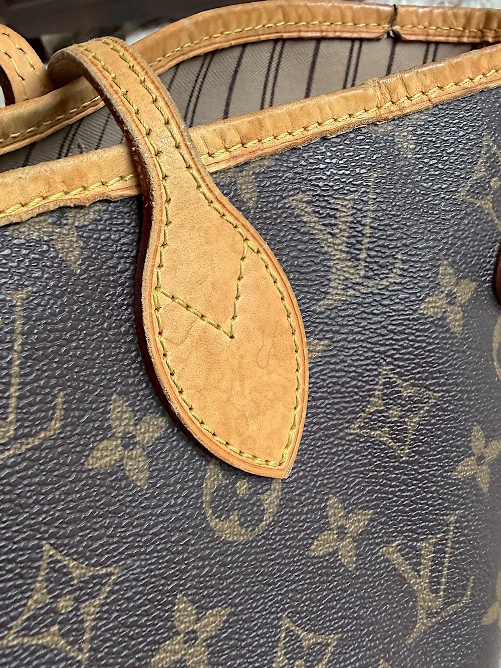 Louis vuitton MM neverfull monogram shoulder bag tote + box - Picture 10 of 16